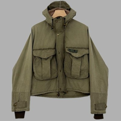 Filson 90s-00s Olive Cotton Wading Jacket M Vintage 1437 Fishing 