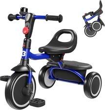 besrey Toddler Tricycle with Bell, Kids Tricycle Age 18 Months to 5 Years, Kids