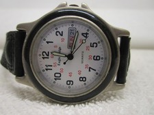 Vintage V10 38mm Eagle Ridge Quartz Men Date Watch Working with New Battery