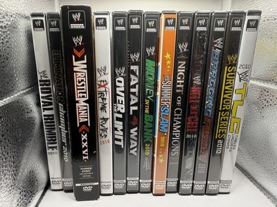 WWE Lot Of 13 - 2010 PPV Events Dvds Complete SET Hard To Find!