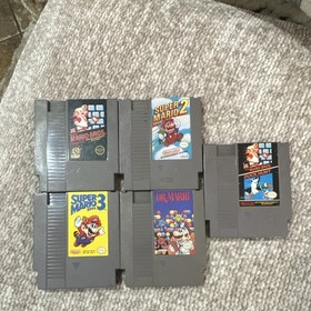 Nintendo NES Super Mario Bros. 1 2 3 Dr. Mario Duck Hunt Game Cartridge Lot