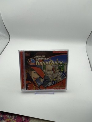 Carmen Sandiego's Think Quick Challenge - 1999 Windows/Mac Computer Software-NEW