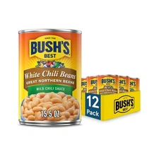 15.5 oz Canned White Chili Bean/Northern/Mild Source of Plant Based Protein a...
