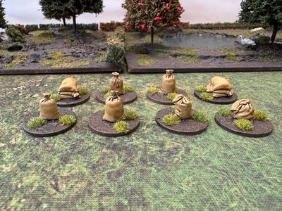 8 x Objektivmarker Victrix Säcke Mittelalter Fantasy 28 mm bemalt 2