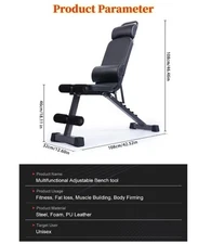 Foldable Dumbbell Bench Weight Training Fitness Incline Bench Adjustable Workout