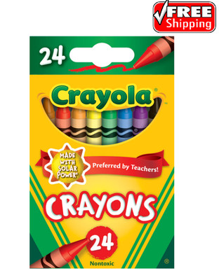 Crayola Crayons 24 Count Classic Colors Back to School Classroom Supplies 3+