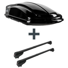 Dachbox LEVUP Space 630 Duo + Dachträger G3 für Peugeot 2008 I Typ CU NEU