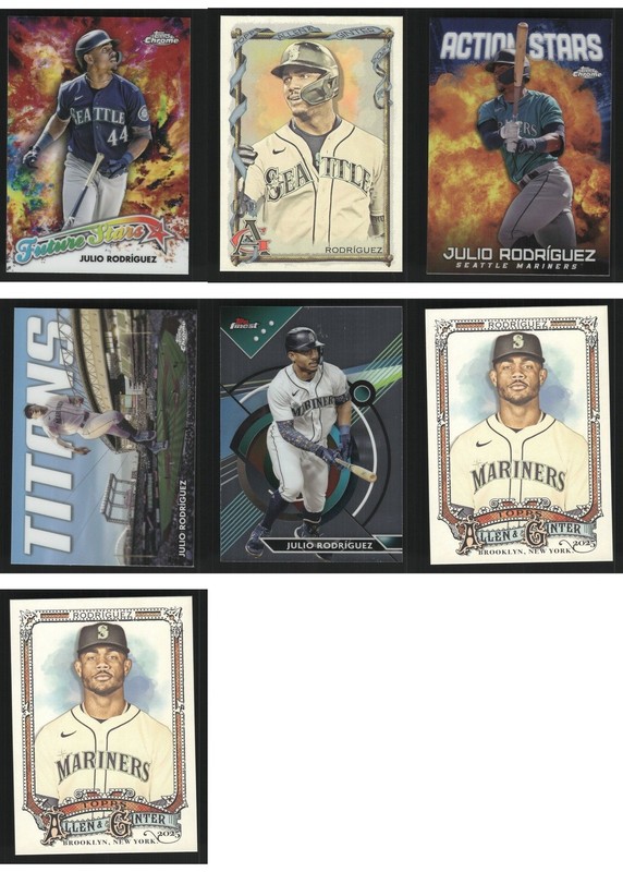 Julio Rodríguez Baseball Card 7 Card LOT