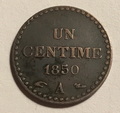 1 centimes Dupré 1850 - Photo 1/2