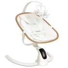 Smart Electric Baby Swing with Cry Detection & 5 Speeds - White