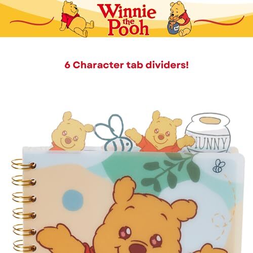 Tab Journal Notebook, Spiral Bound, 96 Lined Pages, 8 x 7 Winnie the Pooh - Picture 3 of 8