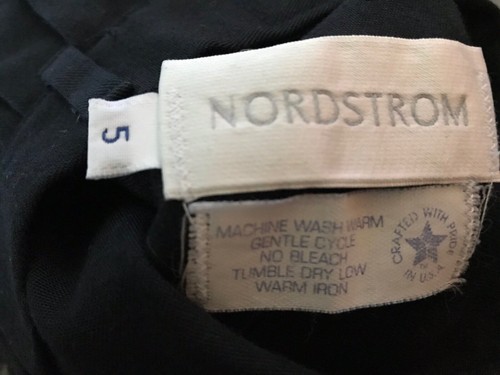Nordstrom Boys Black Dress Pants Pleated USA 4 5 Church Easter Weddings Dinners - Picture 4 of 6