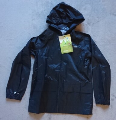 Regatta Kinder Storm Break wasserdichte Jacke marineblau Alter 7-8 Jahre neu