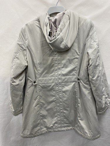 Klass white winter coat hooded size L - Picture 2 of 6