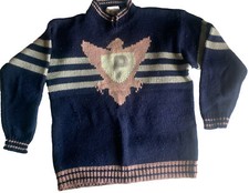 Pepe Classic Div Vintage Pink/Blue Knit Sweater Women  s M