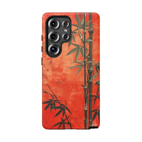 Bamboo Shoots Red - Phone Ink Case for iPhone, Galaxy, Pixel - Picture 198 of 281