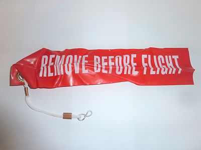 Remove Before Flight US Original Keychain Tag Label Key chain size 34x6.5cm