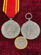 Replica Copy QEII Fire & Rescue Long Service and Good Conduct Medal Full Size