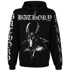 Bathory "Bathory" 1984  Hoodie Zip Up Sweatshirt Black mayhem
