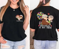 Up Movie Carl and Ellie Shirt, Disney Up Couple Shirt, Up Just Married Shirt, Di