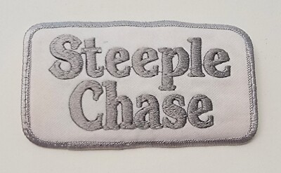 STEEPLE CHASE BADGE PATCH VINTAGE 