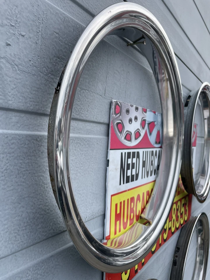 1960-89 Chevrolet Pickup Blazer Rally Wheel Center Caps And Trim RingsSet  15” 4 - Image 3 of 4