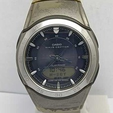 Casio WVA-3000 Wave Ceptor 2704 Ana Digi Solar World Time Vintage Men s Watch AS
