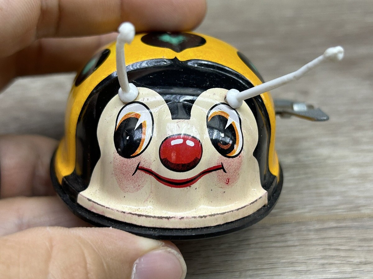 Vintage Ladybug Ladybird Metal Tin Wind Up Toy Japan | eBay