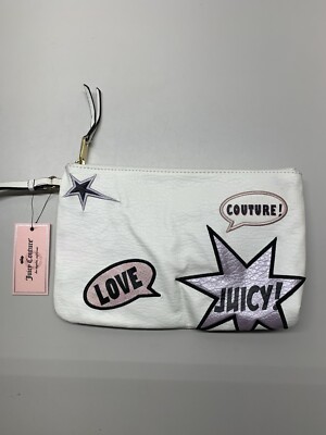 Juicy Couture Sugar Lab Wristlet Bag White