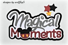 CRAFTECAFE DISNEY KID TITLE premade paper piecing scrapbook die cut piece album