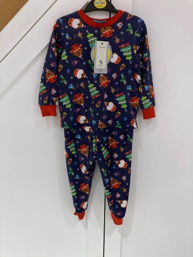 Kids Boys Girls Hey Duggie Christmas Pyjamas 18-24 Months 1.5 - 2 Velour Fleece - Picture 10 of 10