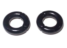 2 Black Acrylic 2g Segment Rings Get On Board With The Fashion Trend Today Sexy