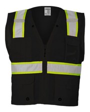 Kishigo B100-111 Unisex EV Series Enhanced Visibility Multi-Pocket Mesh Vest