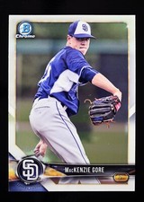 2018 Bowman Chrome #BCP131 MacKenzie Gore Prospect San Diego Padres