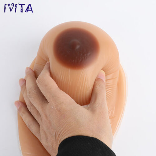EE Cup Self-Adhesive Silicone Breast Forms Teardrop Fake Boobs Bra Enhancers - Picture 11 of 12