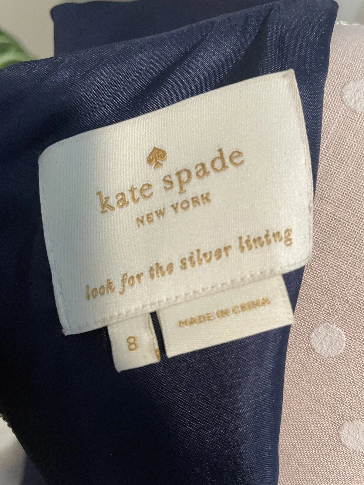 Abito tubino KATE SPADE blu navy scollo a V senza maniche in viscosa TG 8 STUPENDO!