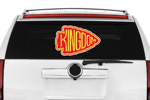 Chiefs Kingdom Kansas City Chiefs Rally Cry Decal/ Sticker Car / Wall / Laptop - Picture 11 of 13