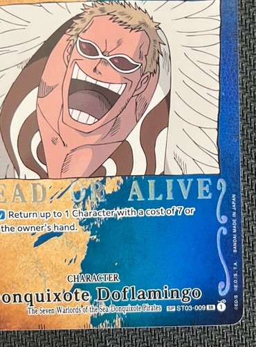 Donquixote Doflamingo ST03-009 Wanted Alt Art One Piece Trading Card Game - Picture 4 of 10