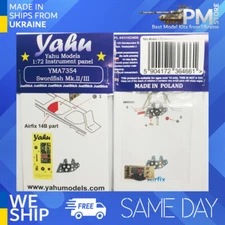 Yahu Model YMA7354 1/72 Instrument panel for Swordfish Mk.II/III for Airfix