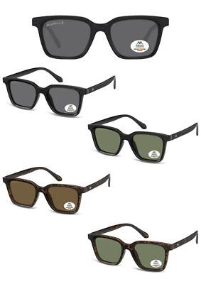 Sonnenbrille Herren Damen eckig signiert polarisiert rechteckig Montana 70