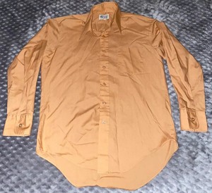 VTG KMART Long Sleeve Knit Shirt Orange 