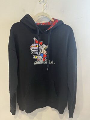 トップス KOUGA Character Hoodie S TOKIDOKI HOODIE MENS SIZE MEDIUM SWEATSHIRT BLACK RED
