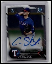 2016 Bowman Chrome #BCAP-CS Connor Sadzeck Prospects Autographs