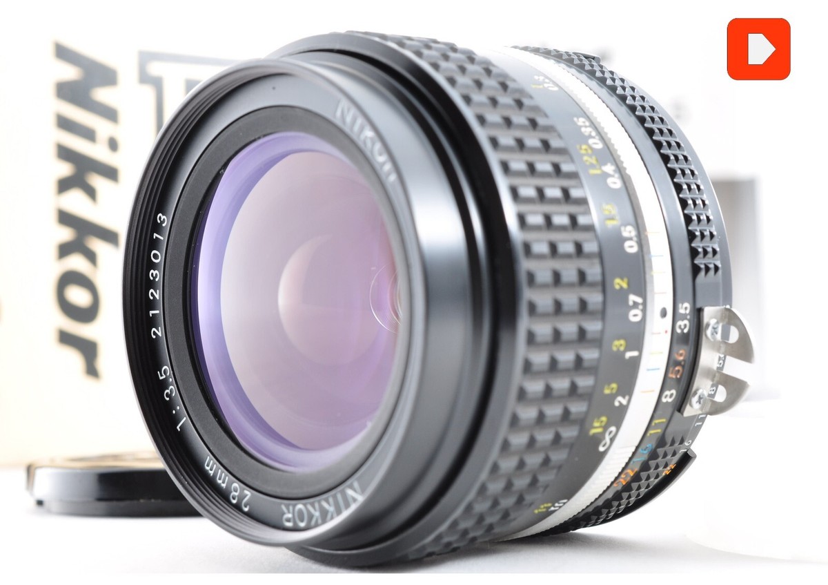 Near MINT+5] Nikon Ai-s Nikkor 28mm F/3.5 MF Wide Angle Lens From