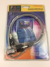 NEW F K Notebook Laptop Lock ComputerLock Travel Bag Protector Lock Keys