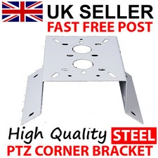PTZ CORNER MOUNT POLE BRACKET FOR CCTV CAMERA PTZ BEIGE BRACKET METAL IN OUTDOOR