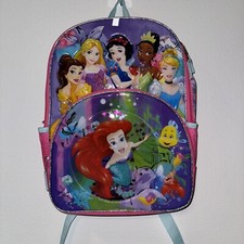 Disney Princess pink Girls School Backpack Kids 16