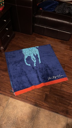 Polo Ralph Lauren Beach Towel “BIG POLO BLUE” 35"(W) x 66"(L) - Picture 4 of 6