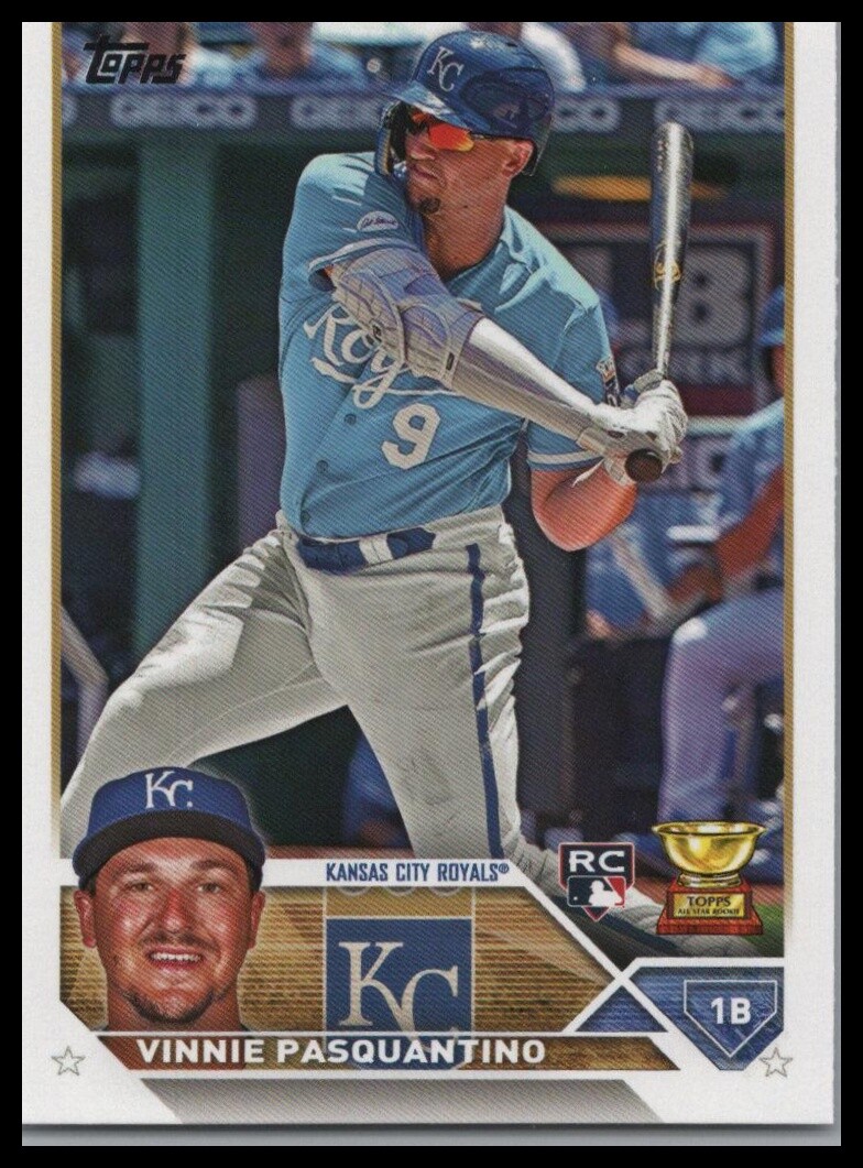2023 Topps #302 Vinnie Pasquantino Royal Blue