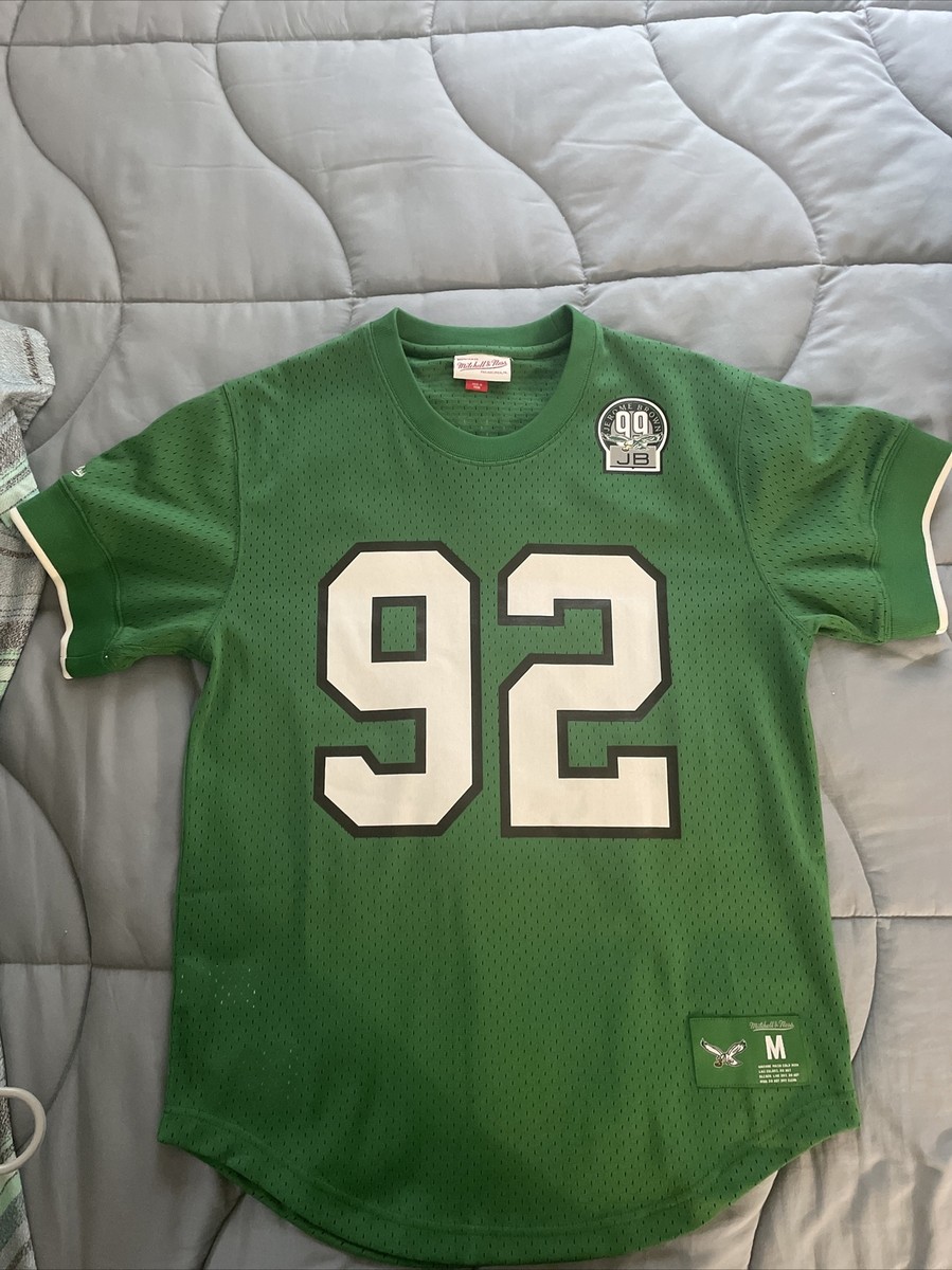mitchell ness jersey mens size medium philadelphia eagles #92